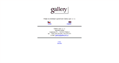 Desktop Screenshot of galleryjk.cz